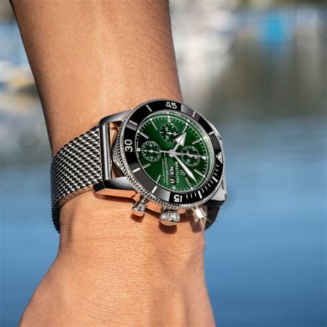 breitling superocean heritage 44 green